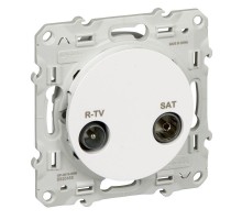 Механизм розетки СП R-TV-SAT Odace оконечная бел. SchE S52R455