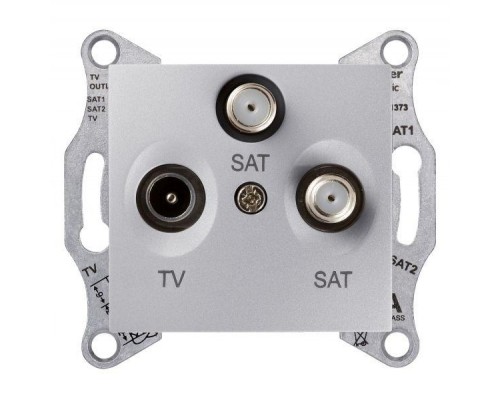 Механизм розетки СП R-TV-SAT/SAT Sedna алюм. SchE SDN3502160