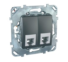 Механизм розетки телеф. 2-м СП Unica Top RJ11 (4 конт) SchE MGU5.9090.12ZD