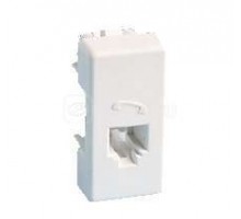 Механизм розетки телеф. Simon27 RJ12 узкий бел. Simon 27481-34