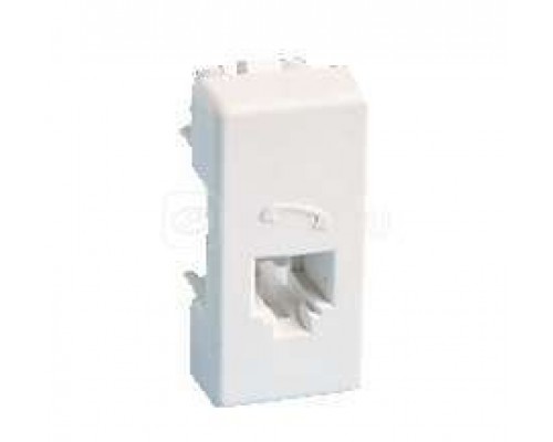 Механизм розетки телеф. Simon27 RJ12 узкий бел. Simon 27481-34