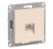 Механизм розетки телефонной 1-м СП ATLAS DESIGN RJ11 беж. SchE ATN000281