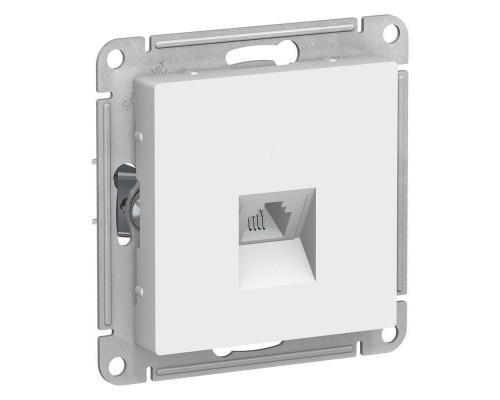 Механизм розетки телефонной 1-м СП ATLAS DESIGN RJ11 бел. SchE ATN000181