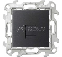 Механизм розетки телефонной RJ11 Simon24 графит 2410480-038