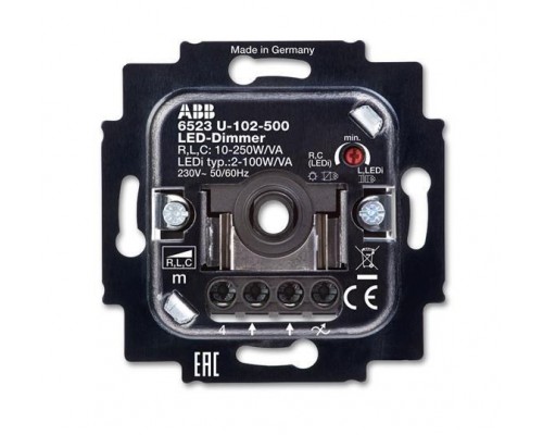Механизм светорегулятора LED поворотный 2-100Вт/В.А ABB 2CKA006512A0335