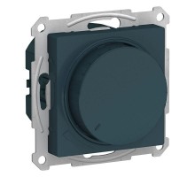 Механизм светорегулятора (диммера) ATLAS DESIGN поворотно-нажимной 315Вт изумруд SchE ATN000834