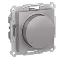 Механизм светорегулятора (диммера) ATLAS DESIGN поворотно-нажимной 630Вт алюм. SchE ATN000336