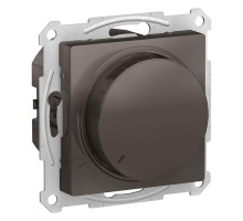 Механизм светорегулятора (диммера) ATLAS DESIGN поворотно-нажимной 630Вт мокко SchE ATN000636