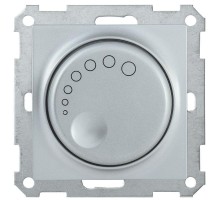 Механизм светорегулятора поворот. СП BOLERO СС10-1-1-Б 600Вт с индикацией серебр. ИЭК EDB11-0600-K23