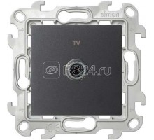 Механизм ТВ розетки 1-м Simon24 графит 2450477-038