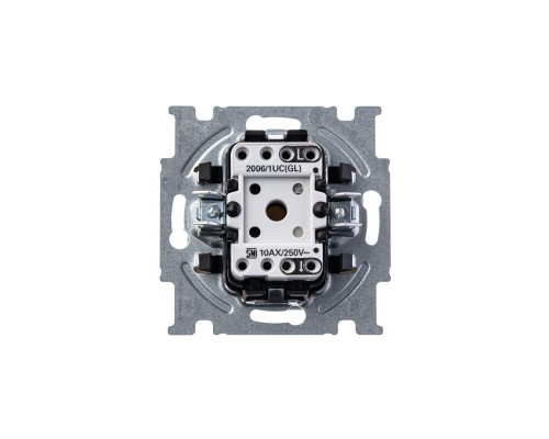 Механизм выключателя 1-кл. 1п СП Basic 55 10А IP20 с клавишей альп. бел. ABB 2CKA001012A2139