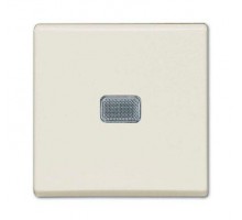 Механизм выключателя 1-кл. 1п СП Basic 55 10А IP20 с клавишей с линзой подсветки с неон. лампой chalet-white ABB 2CKA001012A2185