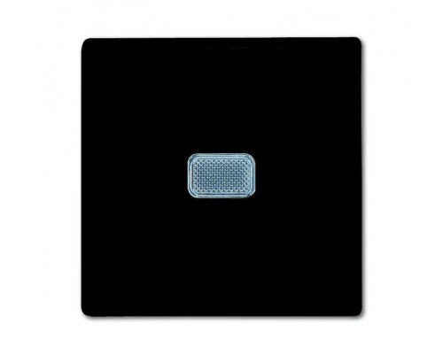 Механизм выключателя 1-кл. 1п СП Basic 55 10А IP20 с клавишей с линзой подсветки с неон. лампой chateau-black ABB 2CKA001012A2175