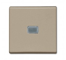 Механизм выключателя 1-кл. 1п СП Basic 55 10А IP20 с клавишей с линзой подсветки с неон. лампой шампань ABB 2CKA001012A2165