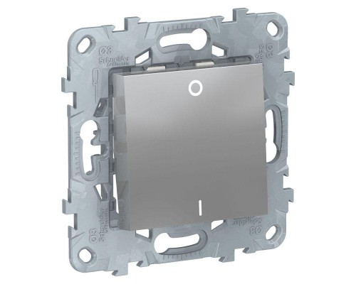 Механизм выключателя 1-кл. 2п 2мод. СП Unica New IP21 (сх. 2) 250В 16AX алюм. SchE NU526230