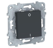 Механизм выключателя 1-кл. 2п 2мод. СП Unica New IP21 (сх. 2) 250В 16AX антрацит SchE NU526254