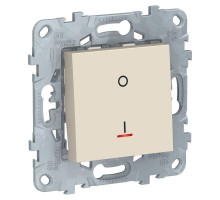 Механизм выключателя 1-кл. 2п 2мод. СП Unica New IP21 (сх. 2а) 250В 16AX с индикацией беж. SchE NU526244S