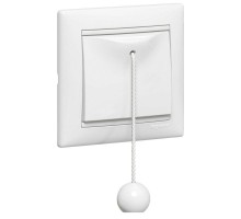 Механизм выключателя 1-кл. 2п 2мод. СП Valena 10А 250В перекидн. без фиксации со шнуром бел. Leg 774419