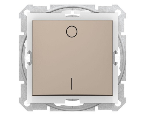 Механизм выключателя 1-кл. 2п СП Sedna 10А IP44 (сх. 2) 250В титан SchE SDN0200368