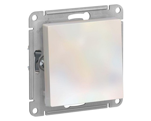 Механизм выключателя 1-кл. СП AtlasDesign 10А IP20 (сх. 1) 10AX с самовозвратом жемчуж. SchE ATN000415