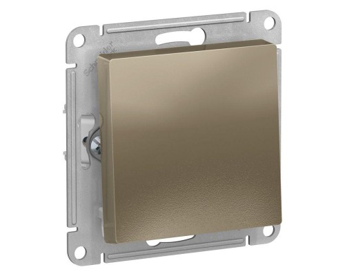 Механизм выключателя 1-кл. СП AtlasDesign 10А IP20 (сх. 1) 10AX с самовозвратом шампань SchE ATN000515