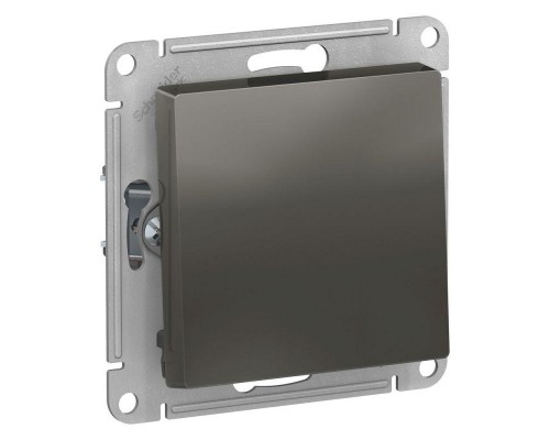 Механизм выключателя 1-кл. СП AtlasDesign 10А IP20 (сх. 1) 10AX с самовозвратом сталь SchE ATN000915