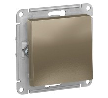 Механизм выключателя 1-кл. СП AtlasDesign 10А IP20 (сх. 1) 10AX шампань SchE ATN000511