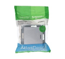 Механизм выключателя 1-кл. СП AtlasDesign 10А IP20 (сх. 1а) 10AX с подсветкой алюм. SchE ATN000313