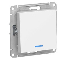 Механизм выключателя 1-кл. СП AtlasDesign 10А IP20 (сх. 1а) 10AX с подсветкой бел. SchE ATN000113