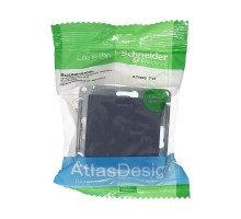 Механизм выключателя 1-кл. СП AtlasDesign 10А IP20 (сх. 1а) 10AX с подсветкой грифель SchE ATN000713