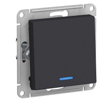 Механизм выключателя 1-кл. СП AtlasDesign 10А IP20 (сх. 1а) 10AX с подсветкой карбон SchE ATN001013
