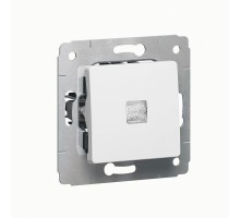 Механизм выключателя 1-кл. СП Cariva 10А IP20 250В 10AX с подсветкой бел. Leg 773610