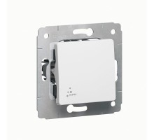 Механизм выключателя 1-кл. СП Cariva 10А IP44 250В 10AX авт. клеммы бел. Leg 773609