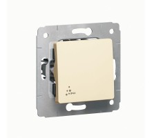 Механизм выключателя 1-кл. СП Cariva 10А IP44 250В 10AX авт. клеммы сл. кость Leg 773709