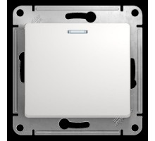 Механизм выключателя 1-кл. СП Glossa 10А IP20 (сх. 1а) 10AX с подсветкой бел. SchE GSL000113