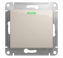 Механизм выключателя 1-кл. СП Glossa 10А IP20 (сх. 1а) 10AX с подсветкой молочн. SchE GSL000913
