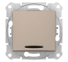 Механизм выключателя 1-кл. СП Sedna 10А IP20 (сх. 1а) 250В с подсветкой титан SchE SDN1400168
