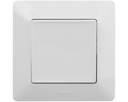 Механизм выключателя 1-кл. СП Valena Life 10А IP20 250В 10AX с лиц. панелью безвинт. зажимы бел. Leg 752401