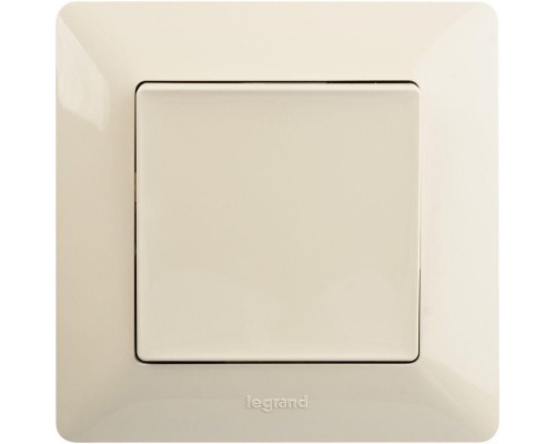 Механизм выключателя 1-кл. СП Valena Life 10А IP20 250В 10AX с лиц. панелью безвинт. зажимы сл. кость Leg 752501