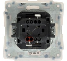 Механизм выключателя 1-кл. СП Valena Life 10А IP44 250В 10AX с лиц. панелью безвинт. зажимы бел. Leg 752151