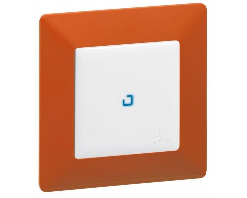 Механизм выключателя 1-кл. СП Valena Life 10А IP44 250В 10AX с подсветкой с лиц. панелью бел. Leg 752161