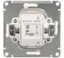Механизм выключателя 1-кл. СП W59 10А IP20 10AX сл. кость SchE VS110-154-2-86