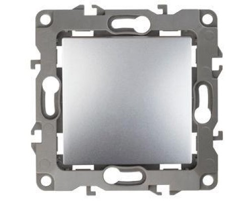 Механизм выключателя 1-кл. СП Эра12 10А IP20 12-1001-03 250В 10AX без м.лапок алюм. Эра Б0014629
