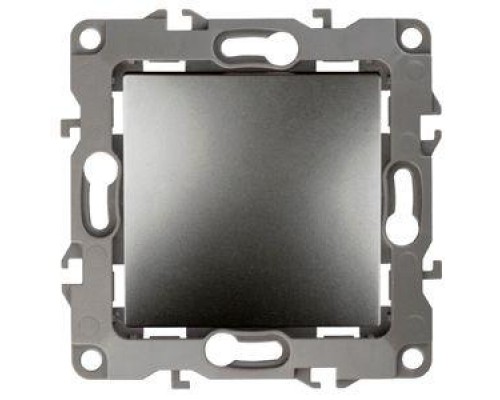Механизм выключателя 1-кл. СП Эра12 10А IP20 12-1001-12 250В 10AX без м.лапок графит Эра Б0019272