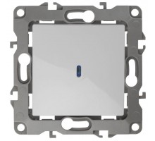 Механизм выключателя 1-кл. СП Эра12 10А IP20 12-1102-01 250В 10AX с подсветкой бел. Эра Б0014633
