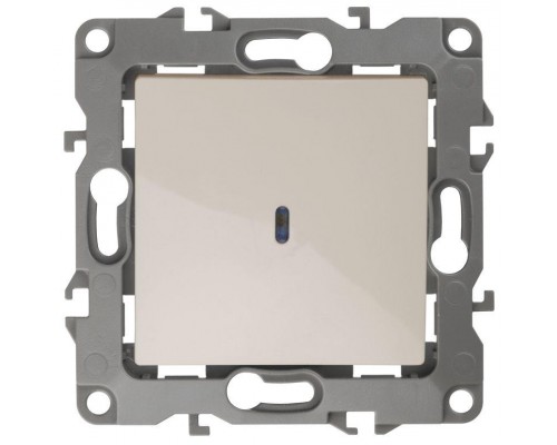 Механизм выключателя 1-кл. СП Эра12 10А IP20 12-1102-02 250В 10AX с подсветкой сл. кость Эра Б0014634