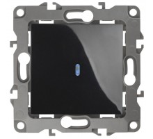 Механизм выключателя 1-кл. СП Эра12 10А IP20 12-1102-06 250В 10AX с подсветкой черн. Эра Б0014638