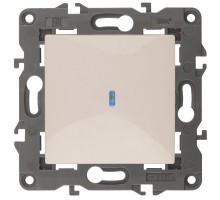 Механизм выключателя 1-кл. СП Эра Elegance 10А IP20 14-1102-02 250В 10AX с подсветкой сл. кость Эра Б0034216