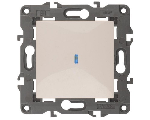 Механизм выключателя 1-кл. СП Эра Elegance 10А IP20 14-1102-02 250В 10AX с подсветкой сл. кость Эра Б0034216