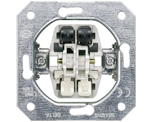 Механизм выключателя 2-кл. 1мод. СП DELTA 10А IP20 Siemens 5TA2155